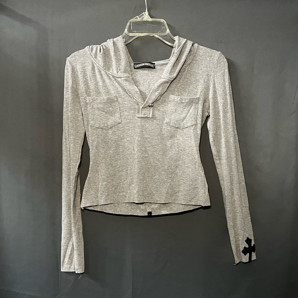 Chrome Hearts Gray Long Sleeve Tee